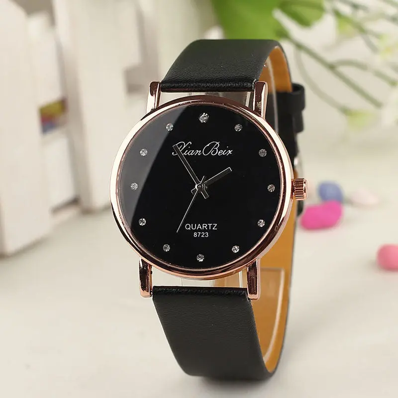 Reloj Women's Imitate Diamond Watch Design Style Women's Diamond Case Quartz Wrist Watch Clock 1