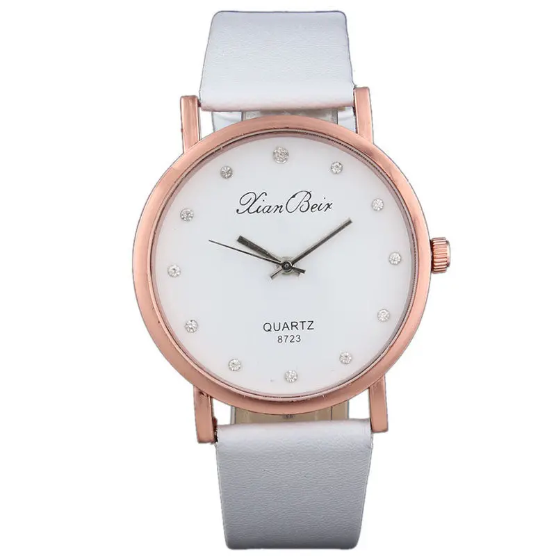 Reloj Women's Imitate Diamond Watch Design Style Women's Diamond Case Quartz Wrist Watch Clock 2