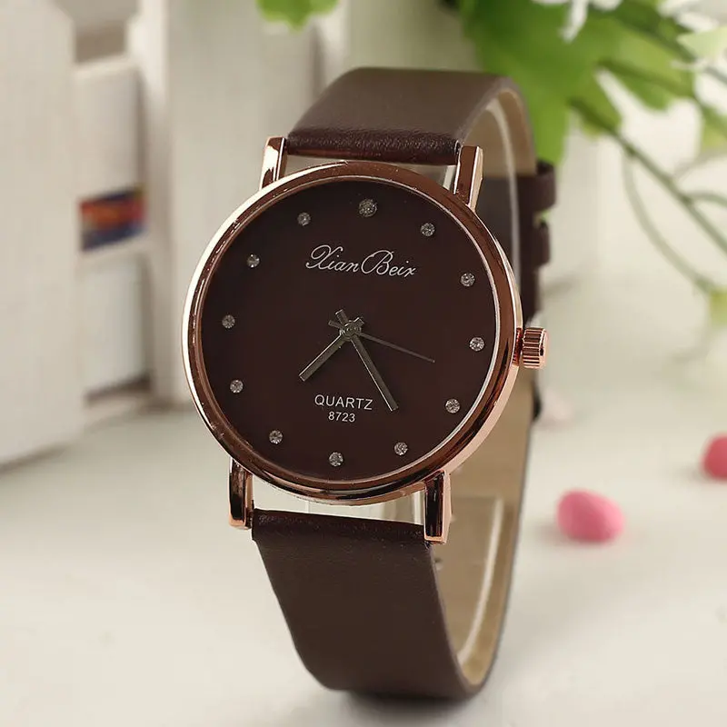Reloj Women's Imitate Diamond Watch Design Style Women's Diamond Case Quartz Wrist Watch Clock 3
