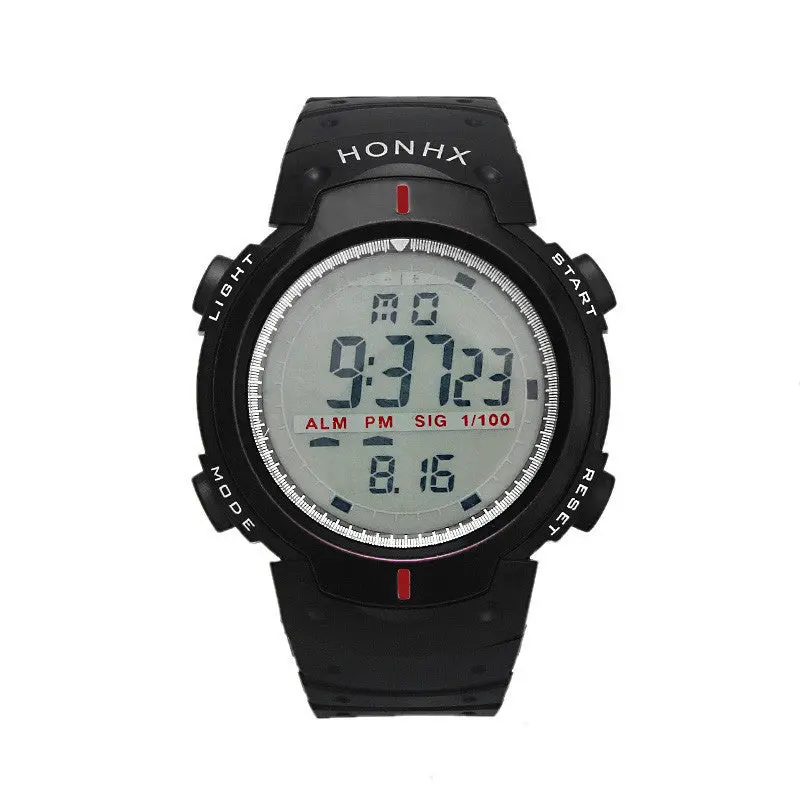 Relojes Hombre Famous Men Watch Quartz Watch Black Military Outdoor Sports Men Digital Led Quartz Clock 1