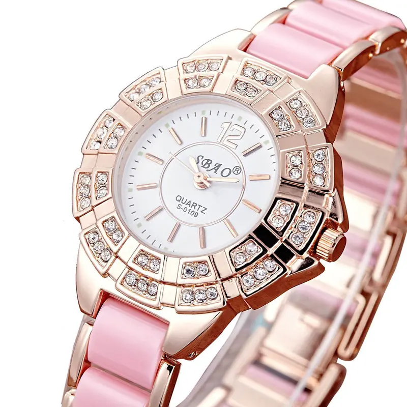 Relojes Mujer Crystals Quartz Diamond Women Analog Wrist Bracelet Watch Relogios Femininos Feida 1