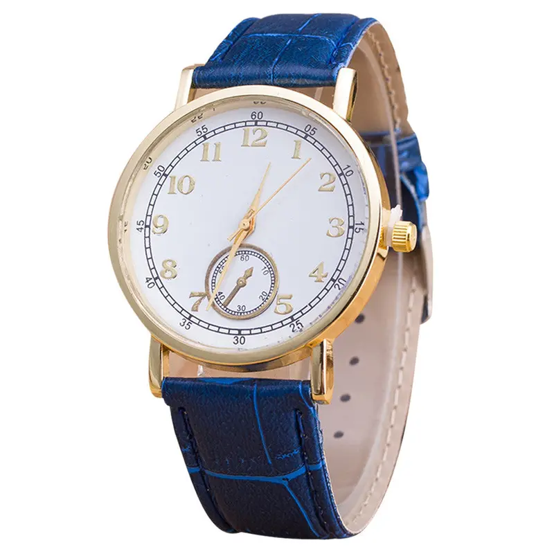 Relojes Mujer Digital Pattern Leather Band Analog Quartz Vogue Wrist Watches 2