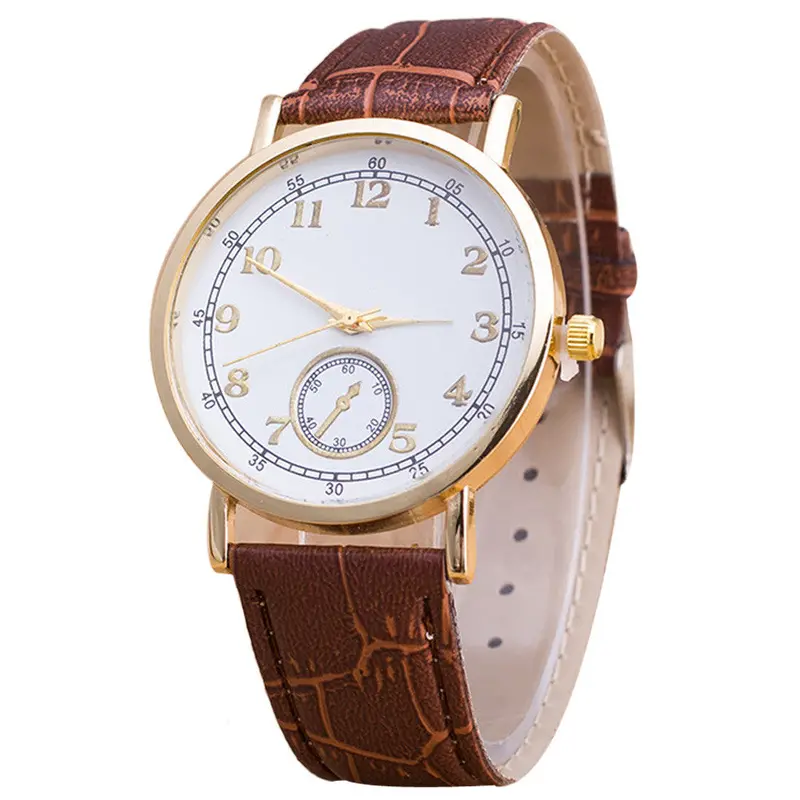 Relojes Mujer Digital Pattern Leather Band Analog Quartz Vogue Wrist Watches 3