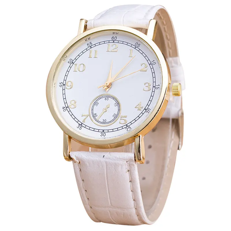 Relojes Mujer Digital Pattern Leather Band Analog Quartz Vogue Wrist Watches 4