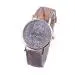 Relojes Mujer Ladies Watch Antique Stripe Quartz Stainless Steel Dial Leather Band Wrist Watch Feida 1