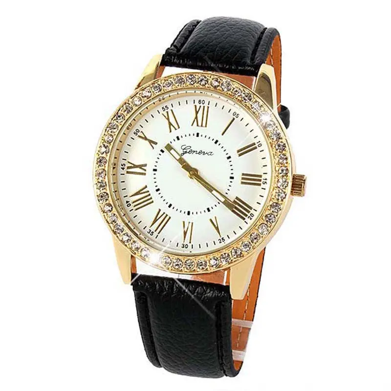 Relojes Mujer Luxury Watch Relogio Feminino Ladies Dress Bling Gold Crystal Quartz Wrist Watch Colck Women Feida 3