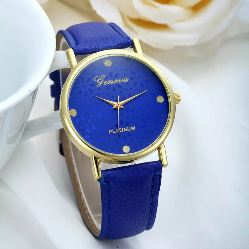Relojes Mujer Relogio Feminino Montre Women Leather Band Snowflake Dial Quartz Analog Wrist Watches Feida 3