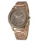 Relojes Mujer Rose Gold Geneva Faux Leather Quartz Wrist Watch Ladies Watch Luxury Horloges Vrouwen Feida 2