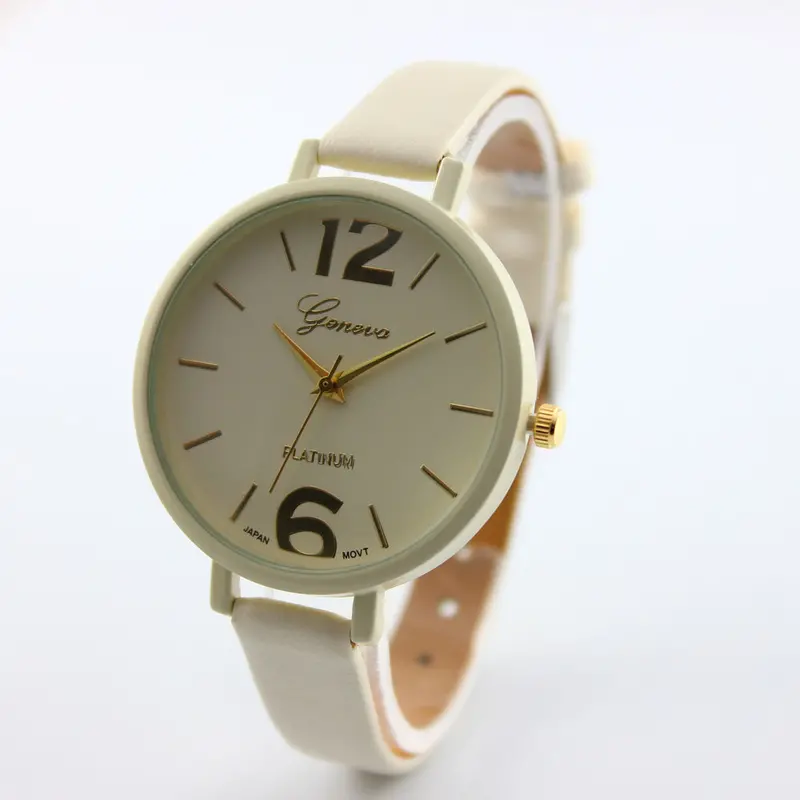 Relojes Mujer Watches Women Geneva Watches Women Faux Leather Analog Quartz Wrist Watch Horloge Saat Ladies Watch 1