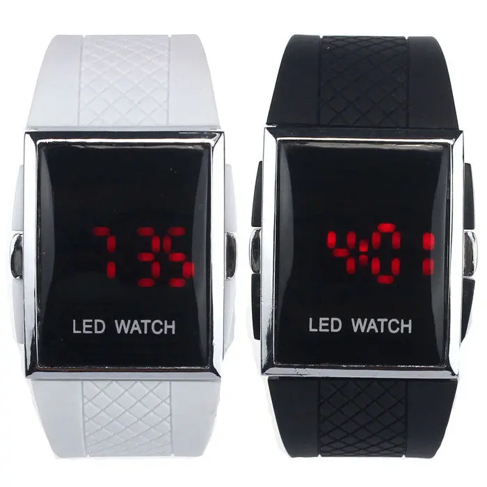 Relojes Women Men Led Watch Alarm Date Digital Casual Gel Watch Wrist Bracelet Clocks 1