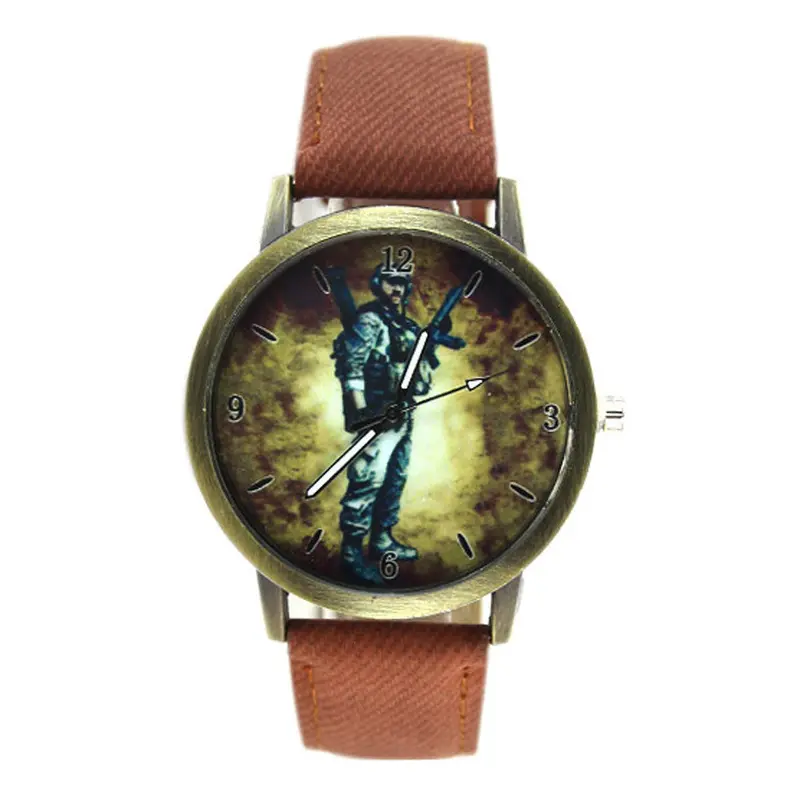 Relojes Women Relogio Feminino Clock Retro Denim Military Army Boy Girl Dress Watch Bracelet Hour 1