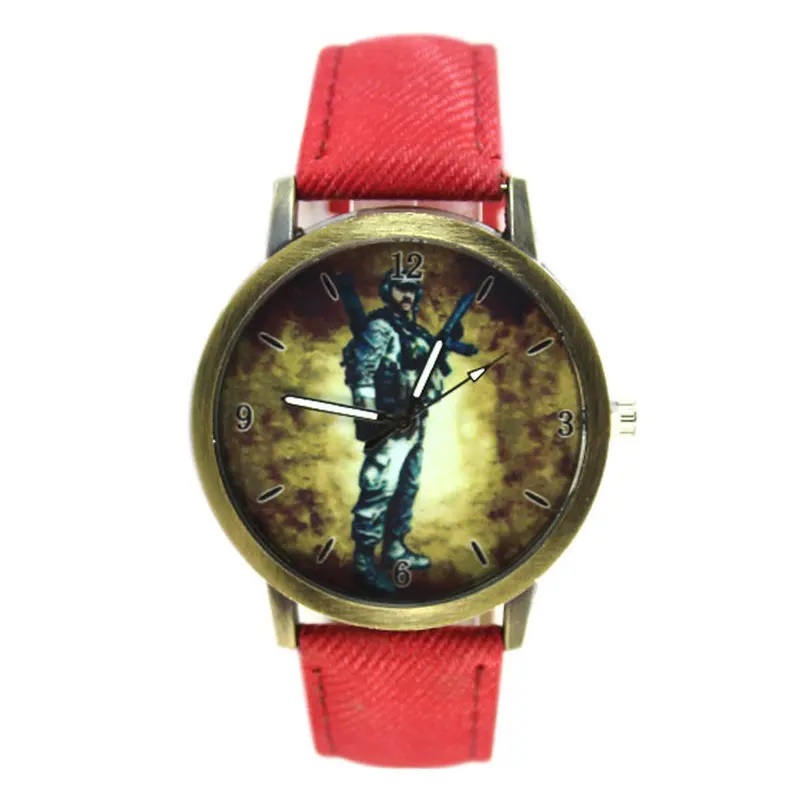 Relojes Women Relogio Feminino Clock Retro Denim Military Army Boy Girl Dress Watch Bracelet Hour 5