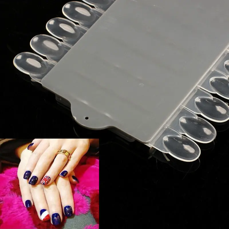 Removable Nail Art Tips Polish Palette Display Rack St Diy Plastic Nail St 1