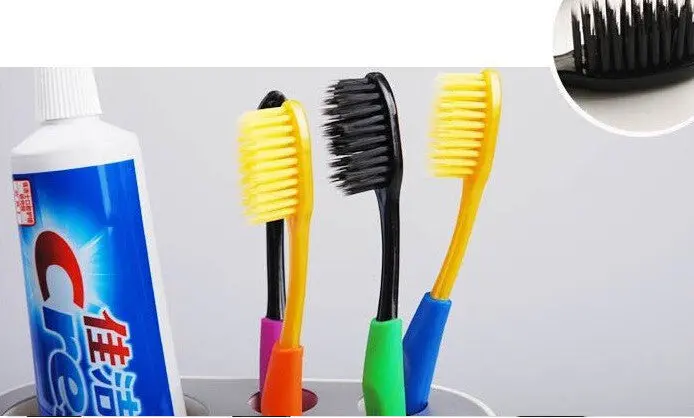 Retail Drop Korea Nano Bamboo Anion Charcoal Health Dual Adult Toothbrush4pcspack Yks 2