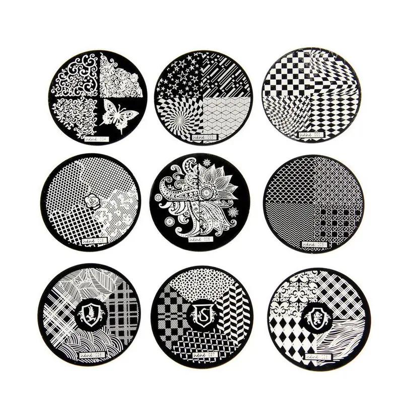 Retaildiy Polish Design Nail Art Stamping Image Plates Stamp Printing Palette Templates Care Tools 1