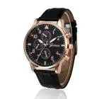 Retro Business Erkek Kol Saati Pu Leather Band Analog Alloy Quartz Wrist Watch Mens Watches Relogios Masculino Feida 1