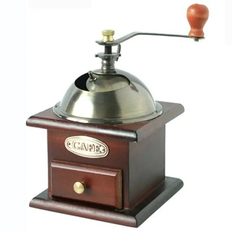 Retro Coffee Grinders Stand Bowl Hand Coffee Bean Grinder Kitchen Tools 90365 1
