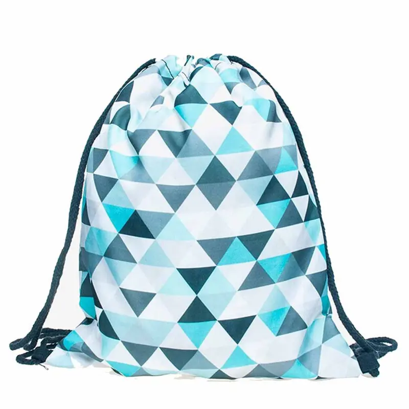 Retro Men Women Backpack 3D Printing Backpack For Girls Drawstring Backpacks School Bag Travel Bags Femmes 1