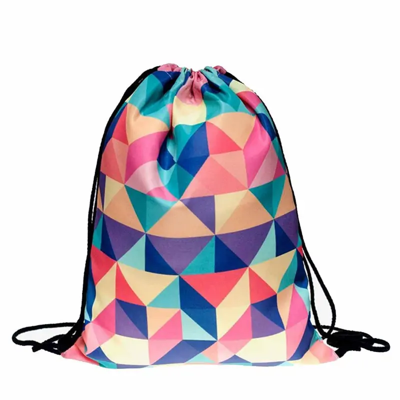 Retro Men Women Backpack 3D Printing Backpack For Girls Drawstring Backpacks School Bag Travel Bags Femmes 2