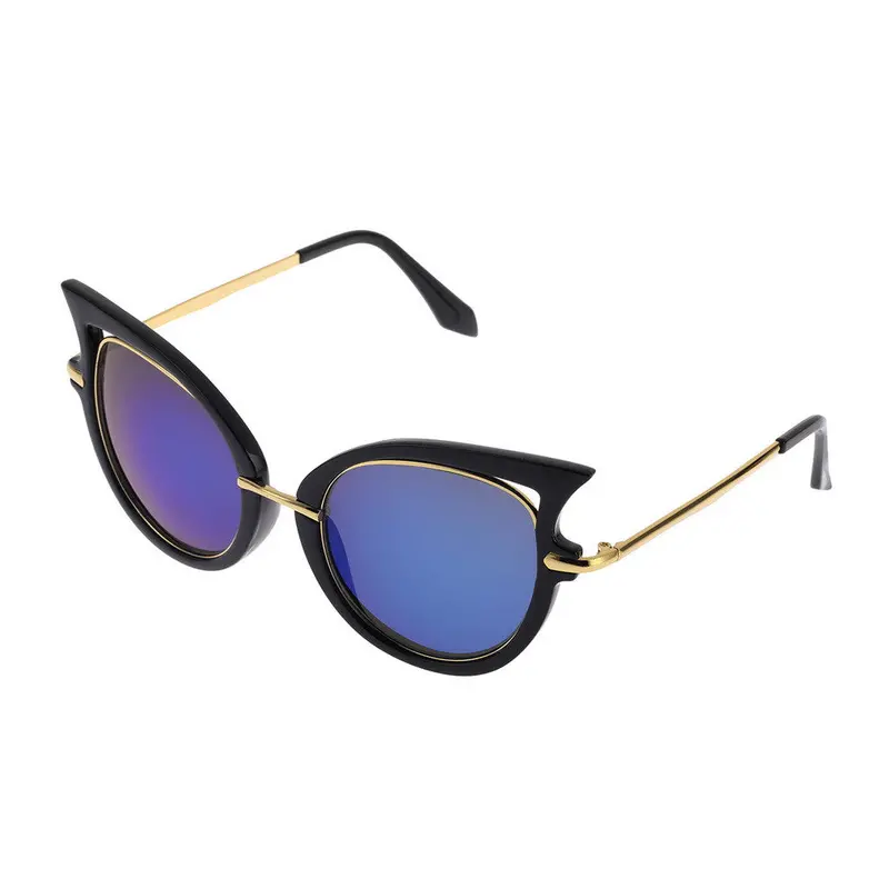 Retro Metal Frame Sexy Cat Eye Sunglasses Forcoating Vintage Sun Glassesoculos De Grau Femininos 5