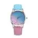 Retro Reloj Mujer Rainbow Design Leather Band Analog Alloy Quartz Women Watches Montre Fast Shipping Feida 1