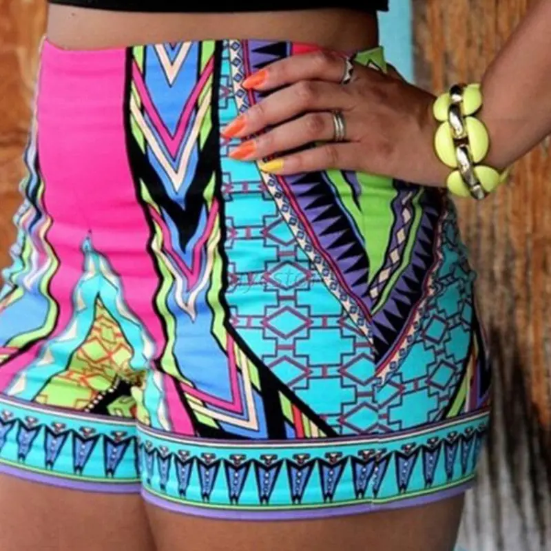 Retro Sexyhigh Waist Shorts Floral Print 1