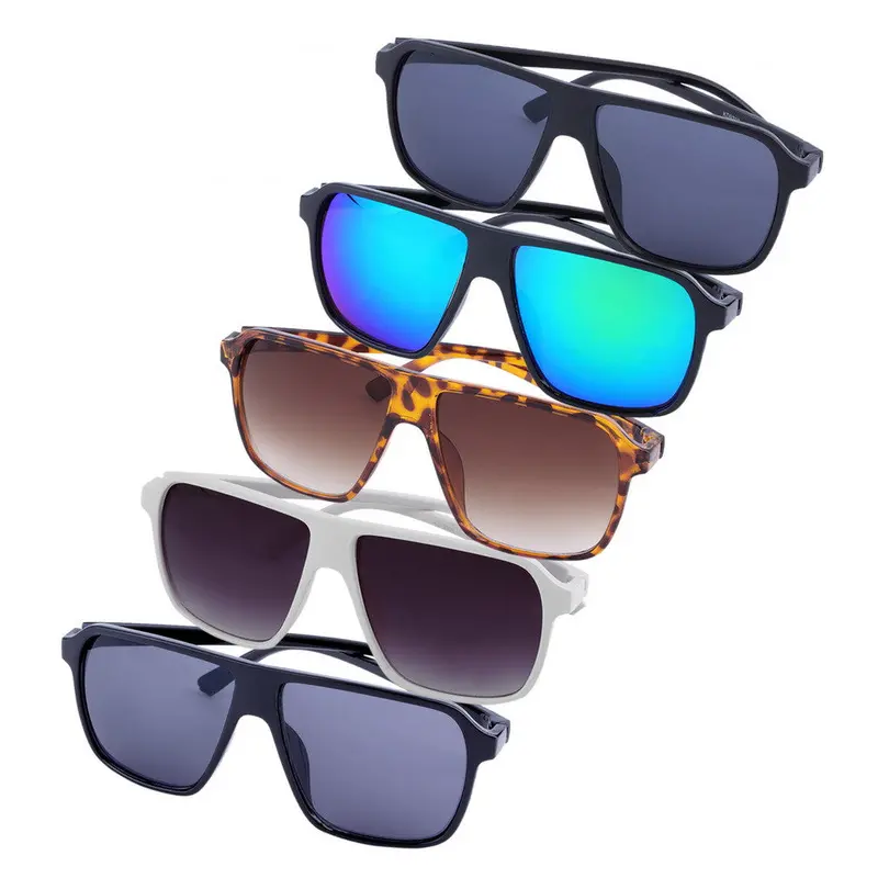 Retro Square Sunglasses Plastic Frame Eyeglasses Vintage Style Glasses 1