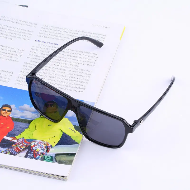 Retro Square Sunglasses Plastic Frame Eyeglasses Vintage Style Glasses 3