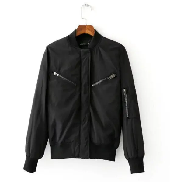 Retro V Neck Short Quilted Jacket Women Quilting Bomber Pilot Jacket Coat Outerwear Tops Femme 3 Colors 1