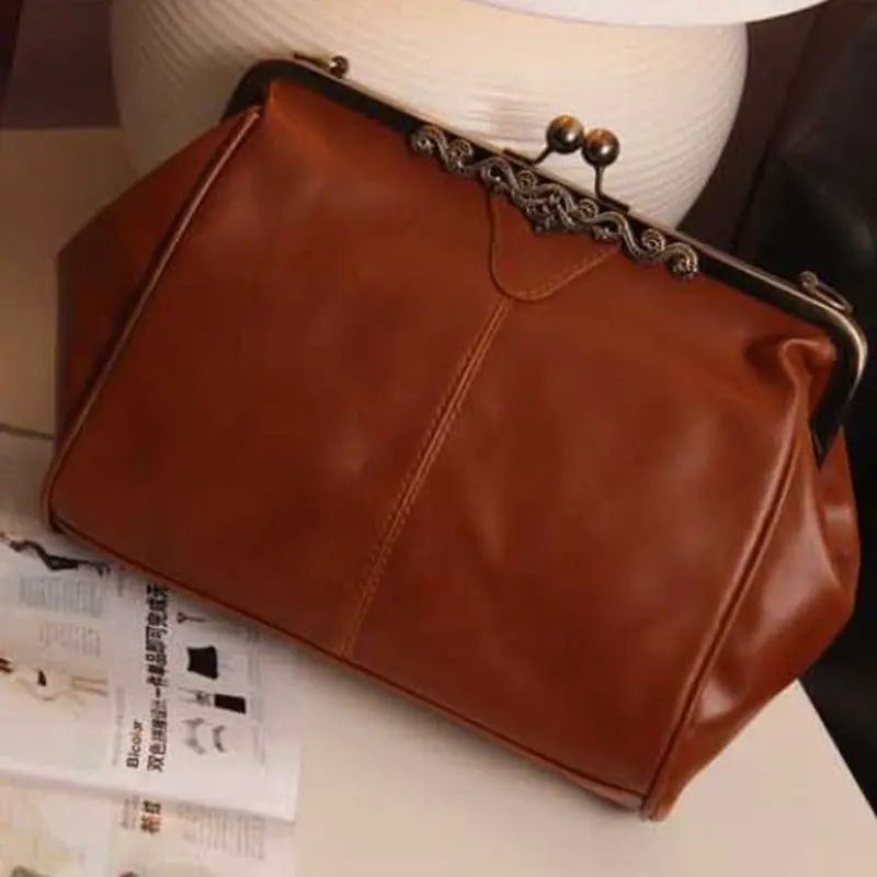 Retro Vintage Women Messenger Bags Leather Shoulder Bags Hbag Tote Cross Body Bag Bolsas 2