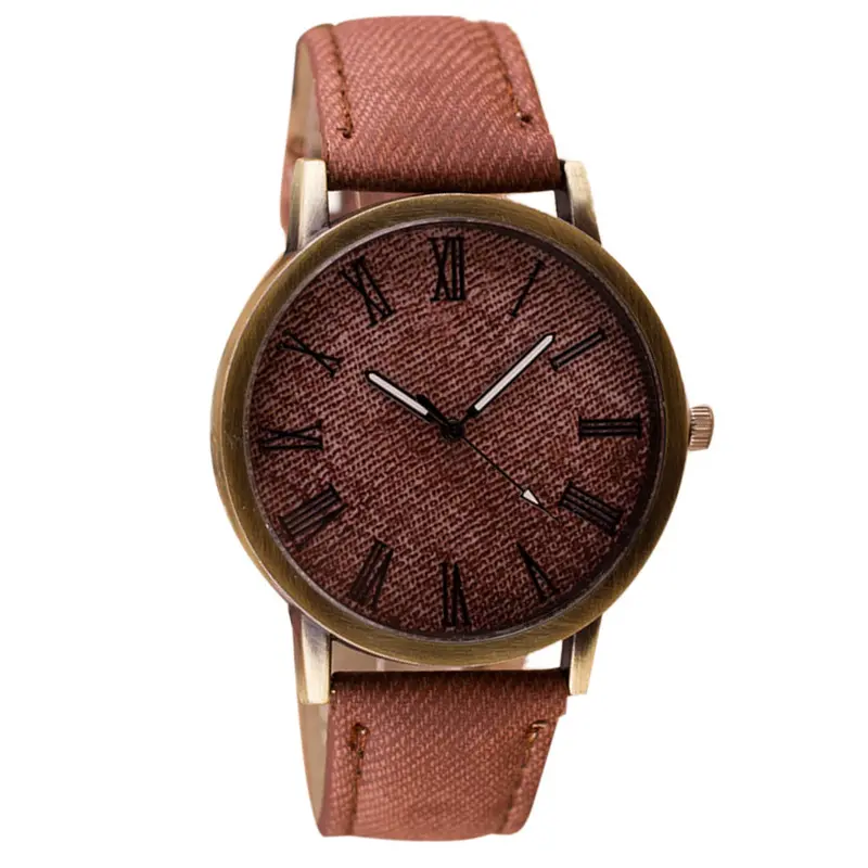Retro Vogue Wristwatch Cowboy Leather Band Watches Top Luxury Quartz Watch Montre Homme Relojes Hombre 2