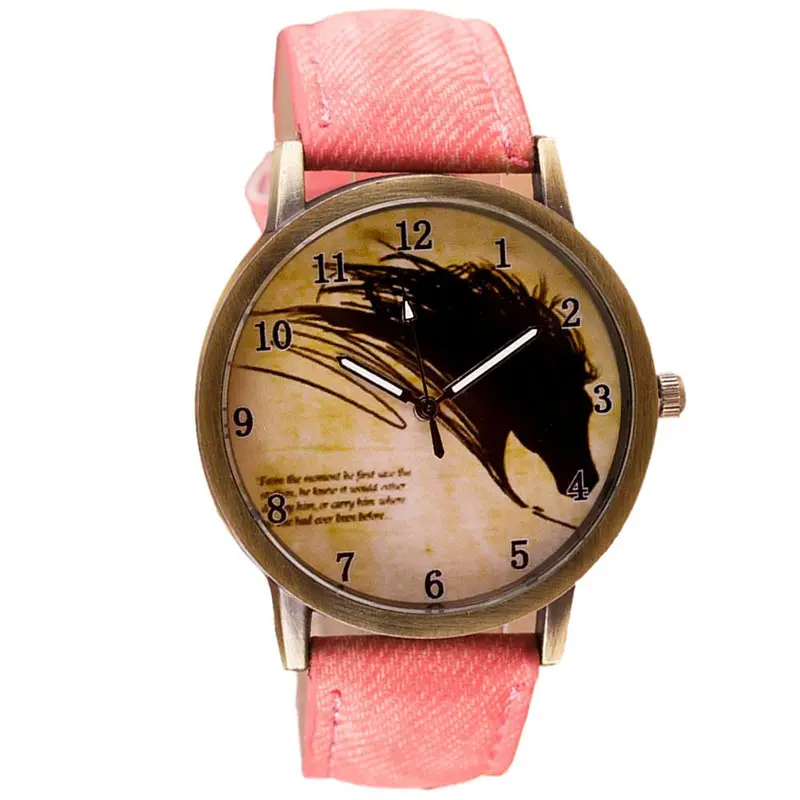 Retro Watch Clock Wolf Wristwatch Women Leather Band Analog Quartz Watch Casual Business Dress Watch Boys Girls' Gift 6