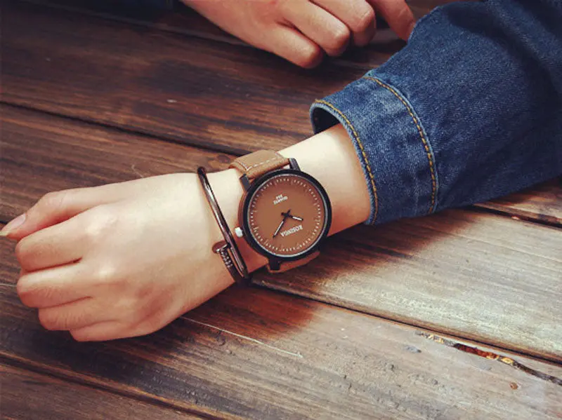 Retro Watch Women Big Dial Men Women Leather Quartz Clock Reloj Mujer Casual Sport Relogio Feminino Best Gift 2