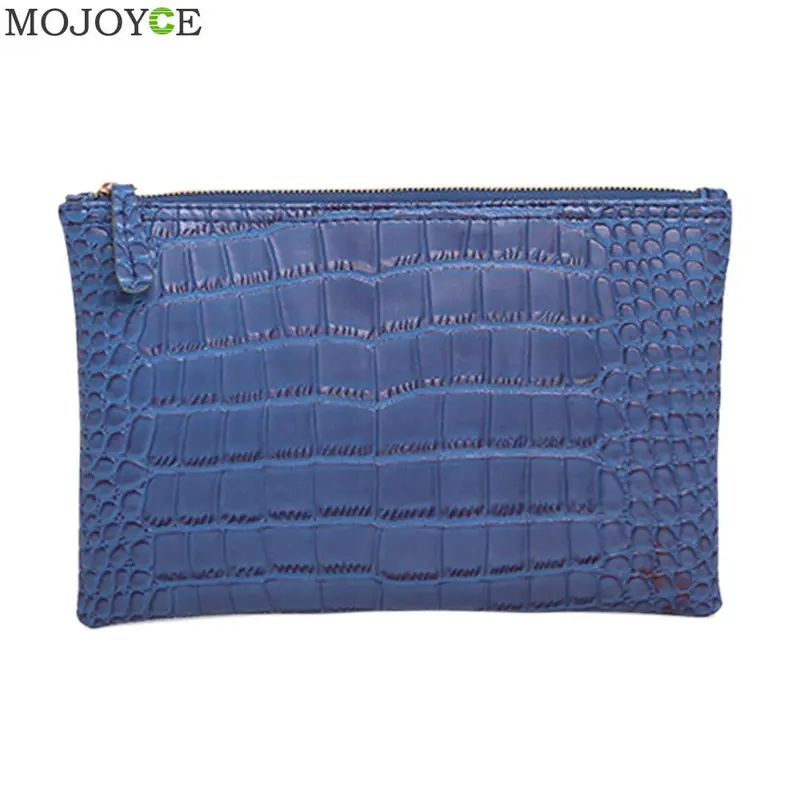 Retro Women Leather Handbag Crocodile Style Pu Leather Evening Bag Clutch Bag Envelope Cutch Bag Bags For Women 1