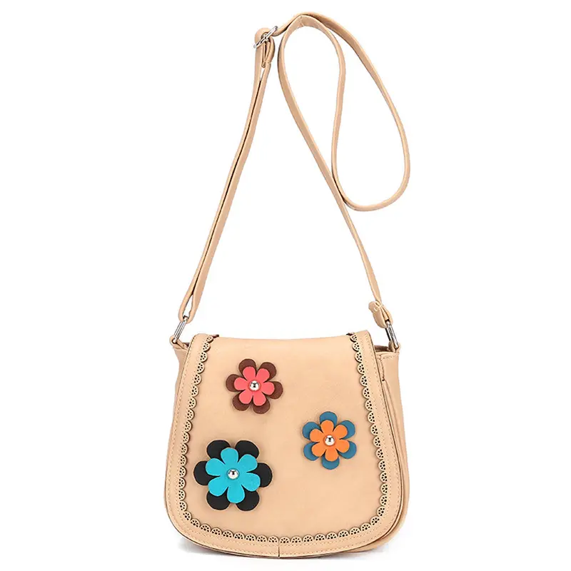Retro Women's Hbags Leather Hollow Three Floral Pattern Tote Shoulder Crossbody Satchel Vintar Messenger Bag 1