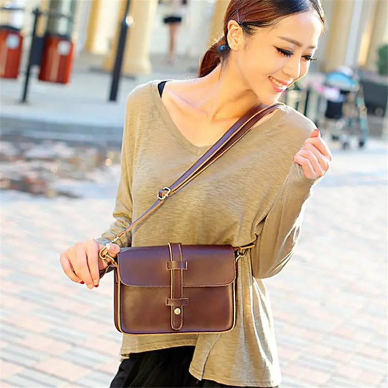 Retro Women's Hbags Shoulder Luxury Crossbody Bag Pu Leather Casual Girl Hobo Messenger Stylish Bolsa Feminina 1