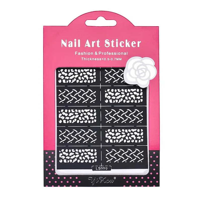Reusable Stamping Tool Diy Nail Art Hollow Template Stickers Stamp Stencil Guide 1