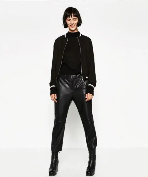 Reversible Coat Flying Crane Embroidery Jacket Women Stand Collar Contrast Color Bomber Jacket Coat Pilots Outerwear 4