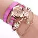 Rhinestone Bracelet Watch Women Relogio Feminino Pu Leather Crystal Dress Clock Gift 3