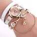 Rhinestone Bracelet Watch Women Relogio Feminino Pu Leather Crystal Dress Clock Gift 5