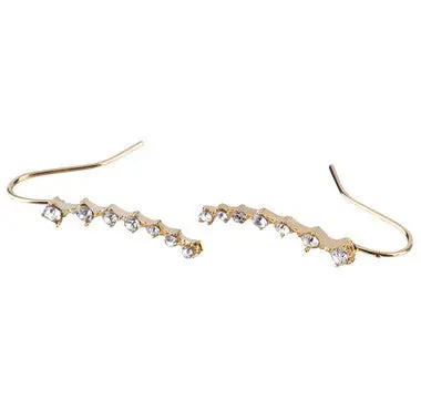 Rhinestone Crystal Earrings Ear Hook Stud 7 Star Earrings Jewelry Gift 1