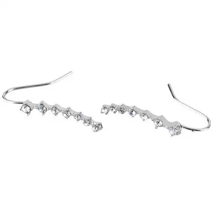 Rhinestone Crystal Earrings Ear Hook Stud 7 Star Earrings Jewelry Gift 2