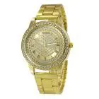 Rhinestone Gold Geneva Watch Women Relogio Feminino Stainless Steel Band Crystal Silver Dress Clock Gift 3