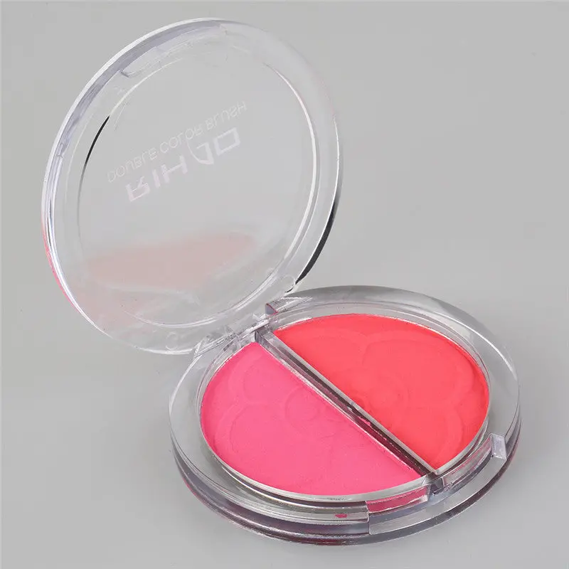 Rihao Beauty Face Blush Makeup Blusher Blush Face Makeup Cosmetic Blusher Double Color In One Blush 1