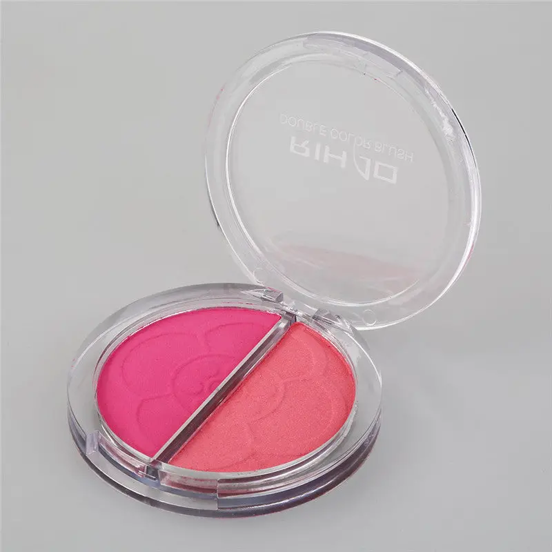 Rihao Beauty Face Blush Makeup Blusher Blush Face Makeup Cosmetic Blusher Double Color In One Blush 2