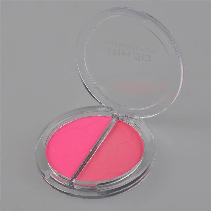 Rihao Beauty Face Blush Makeup Blusher Blush Face Makeup Cosmetic Blusher Double Color In One Blush 4