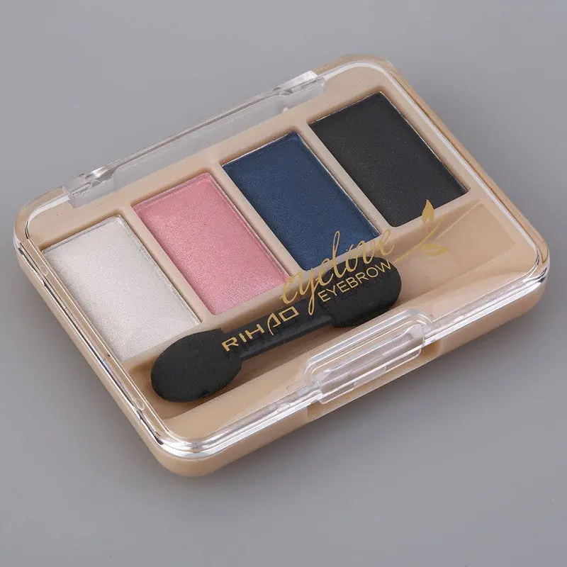 Rihao Makeup Eyeshadow Palette Eyebrow Eye Shadow Powder Cosmetic Natural Long Lasting Beauty Eyeshadow Palette 1