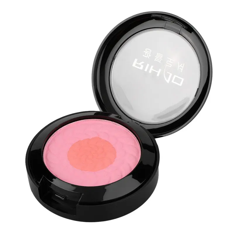 Rihaodouble Color Blusher Blush Palette Face Makeup Baked Cheek Color Blusher Blush 1