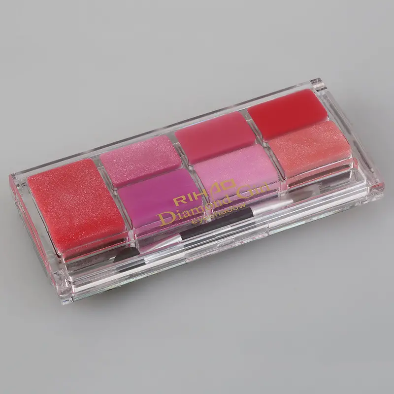 Rihaowaterproof Makeup Eyeshadow Palette With Lip Jelly Combination Set Natural Long Lasting Beauty With Brush 1