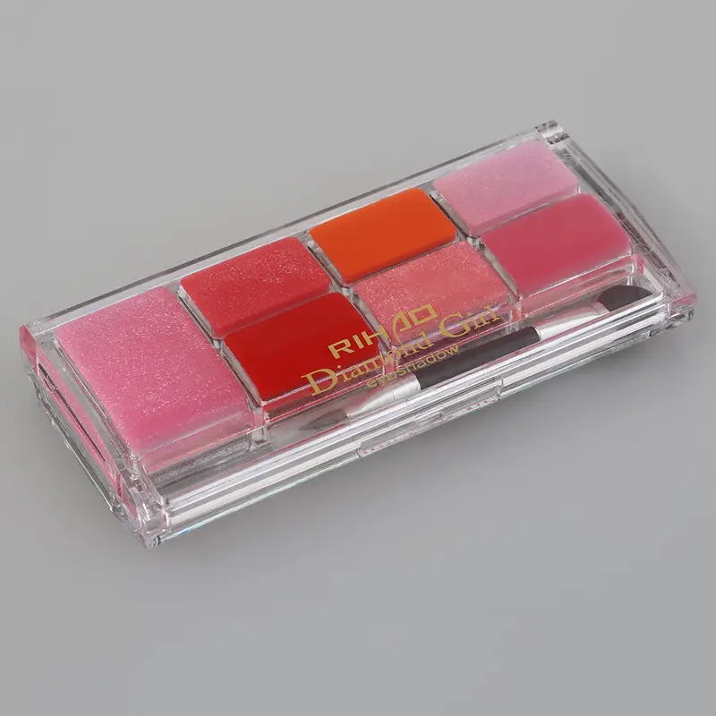 Rihaowaterproof Makeup Eyeshadow Palette With Lip Jelly Combination Set Natural Long Lasting Beauty With Brush 2